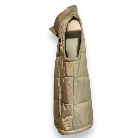 US Polo ASSN. Puffer Vest Men's XXL Zip Up Tan/Khaki and Navy - Picture 5 of 9